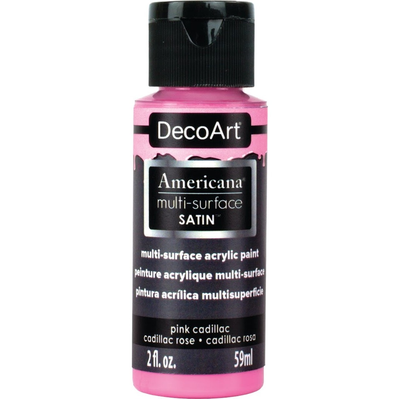 Americana Premium Multi-Surface Satin Finish Acrylics 2oz -for Wood, Metal, Glass, Ceramics, Fabric, Paper, Terra Cotta, Most Plastics and More